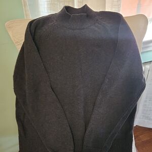 Quince Charcoal Mockkneck Sweater